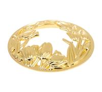 PRETYZOOM Metal Hollow Built-in Windproof Candleholder Cover Tulip Gold Aroma Candle Shade for Scented Candles