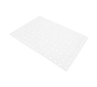 PRETYZOOM Metal Pegboard Panel Wall Mount White Garage Tool Storage Organizer Sturdy Workbench Display Board for Workshop and Home