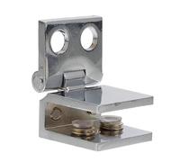 PRETYZOOM Metal Shower Door Hinge Zinc Alloy Frameless Glass Door Hinge Space-Saving for Shower Room and Bookcase