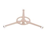 PRETYZOOM Microwave Turntable Holder Microwave Turntable Base with Triple Arm Roller Tripod Brown Pvc for Even Heating and Improving Cooking Efficiency Suitable