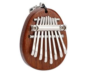 PRETYZOOM Mini 8-tone Kalimba Thumb Piano Wooden Finger Piano with Hanging Rope Lightweight Portable Musical Instrument Easy to Use Beautiful Natural Sound for Beginners and Music Lovers