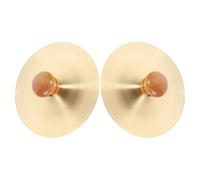 PRETYZOOM Mini Copper Finger Cymbals Ethnic Percussion Instrument Portable Hand Cymbals for Dance Parties Cultural Performances and Rhythm Music Enthusiasts
