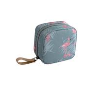 PRETYZOOM Mini Flamingo Pattern Makeup Bag Portable Small Cosmetic Storage Bag for Home Travel for Organizing Items The Go