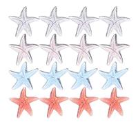 PRETYZOOM Mini Sea Star Resin Charms 40pcs for DIY Phone Case Decoration | Creative Projects, Hair Accessories, Sturdy Portable Pieces, Easy Application, Red Purple Pink Blue Set