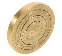 PRETYZOOM Miniature Brass Rotating Compass 2.3 Inch with Traditional Feng Shui Aesthetics, Pocket Compass for Office and Collectors, Golden
