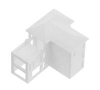 PRETYZOOM Miniature Villa Realistic House Model White Plastic High Realism Intricate Details Fine Craftsmanship Unique Collectible Home Decoration