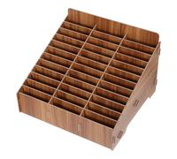 PRETYZOOM Mobile Phone and Manage Devices Efficiently Desktop Organizer Storage Box with Multiple Compartments Easy to Install for Classroom and Conference Use
