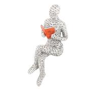 PRETYZOOM Modern Abstract Resin and Versatile Decoration Reading Woman Figurine Smooth for Engagement Or Wedding Home Decor