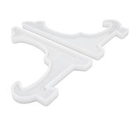 PRETYZOOM Mold Easy to Use and Clean 2pcs White Silicone for Jewelry Display Rack Stand for Making Meaningful and Craft Projects
