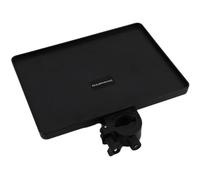 PRETYZOOM Multi-Functional Live Streaming Floor Microphone Stand with Clamp-On Mic Sound Card Tray and Phone Holder, Upgraded Wide Adjustable Mic Storage Rack for Broadcasting and Recording