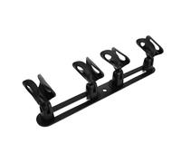 PRETYZOOM Multi-microphone Aluminum Pole Clamp Stand with Mic Clips Wireless Mic Holder Adapter for Desktop Recording Live Streaming Group Discussions