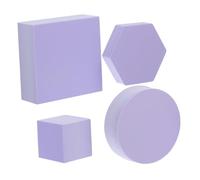 PRETYZOOM Multifunctional Geometric Cube Photo Props Set for Product Photography Featuring Foam Material and Easy Cleaning, for Jewelry and Food Decorative Display Backdrops