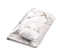 PRETYZOOM Nail Art Hand Pillow and Manicure Arm Rest Cushion Set White Marble Pattern Soft Nail Art Pad for Salon and Home Use Supportive Hand Cushion for Manicure and