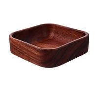 PRETYZOOM Natural Rustic Wooden Serving Tray for Bread and Foods, Easy to Clean Rectangular Wood Plate 15x4.5cm, Multi-functional Use for Home Decorations and Dining