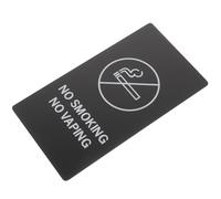 PRETYZOOM No Smoking Sign for Toilet and Public Places, Acrylic Material Clearly Visible Letter Design and Reminder, Safety No Smoking Doorplate for Bathroom and Indoor Use