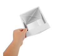 PRETYZOOM Non Reversing True Look Mirror for Makeup and Skincare Portable Lightweight Vanity for Travel and Home Accurate Reflection Tabletop Counter Mirror in White