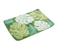 PRETYZOOM Non-slip Bathroom Mat Water Absorption and Polyester Material, Green Anti-skid Floor Mat Suitable for Bedroom and Dining Room, Soft and Sturdy Household Bath Rug