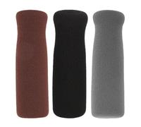 PRETYZOOM Non-slip Nitrile Rubber Crutch Handle Grips with Comfortable Thick Hand Grip 3pcs and Easy to Install Portable Design for Elderly for Walking Canes and Hand-held Shopping Baskets
