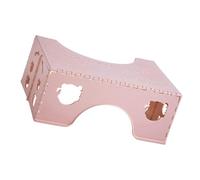 PRETYZOOM Non-Slip Toilet Squatting Stool for Bathroom and Bedroom Use, Comfortable Squatting Body Angle Design, Made of Sturdy Pp Material, Pink Folding Poop Stool for Adults