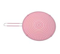 PRETYZOOM Non-Stick Frying Pan Oil Splash Guard Silicone Net Cover with Handle, Kitchen Cooking Splash Protector, Anti-Skid Pot Cover, Random Colour