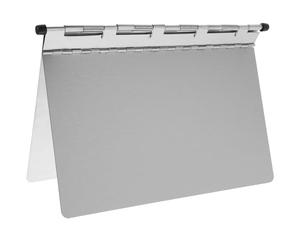PRETYZOOM Nursing Clipboard Suitable for Organising Patient File Folder Stainless Steel with Practical Compact Design, Sturdy Foldover Clipboard for Hospital and Office Workers
