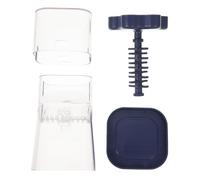 PRETYZOOM Nut Crusher and Chocolate Chip Maker Manual Handheld Food Chopper, Detachable Navy Blue Peanut Grinder for Kitchen Use Easy Cleaning