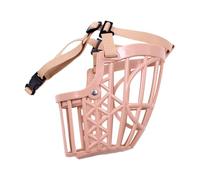 PRETYZOOM Nylon Plastic Puppy Muzzle Dog Mouth Mask Adjustable Rope Range 36-47 Easy to Clean Anti-bite Lightweight Muzzle for Dogs within 5 Kg