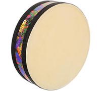 PRETYZOOM Ocean Drum 8-Inch Sheepskin Wave Sound Percussion Drum for Beginners Musical Instrument for Meditation and Yoga Relaxation for Adults and