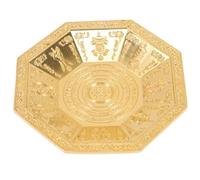 PRETYZOOM Octagonal Iron Fire Tribute Dish Anti-Aging and Fade-Resistant Features, Religious Style Serving Plate for Family Sacrifices and Home Decoration, for Buddhist Worship and Rituals