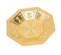 PRETYZOOM Offering Plate Octagonal Buddhist Worship Dish for Temple Ceremonies Iron Tribute Tray with Auspicious Patterns Versatile Smoke Plate for Family Sacrifices and Decorations