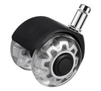 PRETYZOOM Office Chair Replacement Caster Wheel Silver 1pcs Sturdy Office Furniture Accessory Compatible with Gaming and Computer Chairs Smooth Rolling without Brake for Home