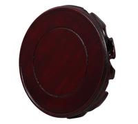 PRETYZOOM Oriental Wooden Vase Stand and Teapot Base 15cm Black Lotus Pedestal Bonsai Display Stand Chinese Furniture Base for Home Decoration