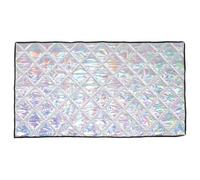 PRETYZOOM Outdoor Freezer Cover Waterproof Dustproof Insulation Sleeve with UV Resistance Silver Polyester Cotton Magnet Material for Refrigerator and Display Cabinet Protection