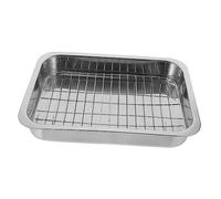 PRETYZOOM Oven Tray Rack Stainless Steel Baking Pan Cooking Trays for The Roasting Tin Kitchen