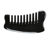 PRETYZOOM Ox Horn Massage Comb Multi-functional Hair Scalp Massager Reduces Hair Breakage Soothes Stress Black for Men Women Valentines Birthday
