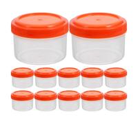 PRETYZOOM Pack of 12 Portable Sauce Box Storage Cups for Food Sauce Cups to Take Away Sauce Container Portable Sauce Container Transparent Sauce Box Spice Container Spice Boxes PP