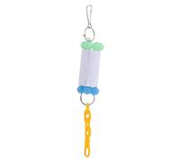 PRETYZOOM Parrot Bird Chewing Paper Roll Hanging Pendant for Cage Use Plastic and Paper Materials, Suitable for Beak Exercise and Cage Hanging in Garden Supplies Random Color