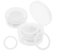 PRETYZOOM Pe Kazoo Flute Diaphragms with Crisp and Bright Sound Replacement Membranes 60pcs White Flute Parts Suitable for Family and Friends Musical Instruments