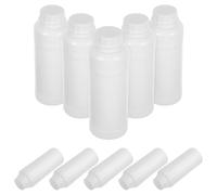 PRETYZOOM Pe Laboratory Reagent Bottles for Chemical Liquid Storage and Extending Shelf Life in Lab 10pcs 500ml with Wide Mouth Design and Lids, White Opaque Bottles