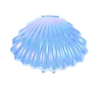 PRETYZOOM Pearlescent Seashell Candy Holder Box Mini Shell Trinket Tray for Wedding and Birthday Party Favor Containers Portable Jewelry Storage with Charming Mermaid Design