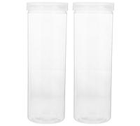 PRETYZOOM Pencil Storage Case Minimalist Plastic Pen Storage Box and Pen Packaging, 20X6.5X6.5Cm, 2 Pieces
