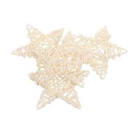PRETYZOOM Pet Teething Sepak Takraw 4Pcs Five-Pointed Star Rattan for Small Pet Teeth Cleaning and Playtime Activity