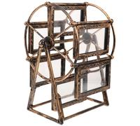 PRETYZOOM Photo Frame Ferris Wheel Ferris Wheel Photo Frame Rustic Decor Photo Frames Rotating Display Stand Menu Holder Family Picture Frame Display Antique Decor To Rotate Easel Tv Cabinet
