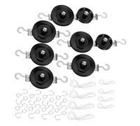 PRETYZOOM Physics Pulley Block Set with Hooks Single Double Lifting Pulley Kit for School Physics Lab Mechanics Experiment Kit for Classroom Teaching and Student Science Activities