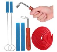 PRETYZOOM Piano Tuning Tool Kit 6 Piece Set with Tuning Wrench Damper Sticks Felt Blocks and Equal Temperament Adjustment