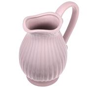 PRETYZOOM Pink Ceramic Flower Jug Vase Decorative Vase with Simple Lovely Style for Home Ornament and Dried Flower Display, for Reiki and Spa Household Adornment