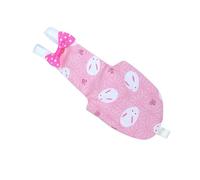 PRETYZOOM Pink Cotton Parrot Diaper with Rabbit Printed Pattern Size Xs, Easy to Put, Bird Clothes for Pigeon and Parrot Use, Easy to Clean and Comfortable Flight Suit