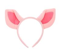 PRETYZOOM Pink Puppy Ear Headband Thicker Plush Soft Texture Elastic Flexible Hoop for Halloween Cosplay Costume Party Birthday Dress Up Holiday Photo Props Accessories Pack