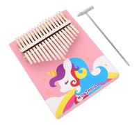 PRETYZOOM Pink Thumb Piano Kalimba for Solid Wood Finger Piano with Vibrant Finish Portable Musical Instrument for Beginners Design for Home School and Outdoor Use