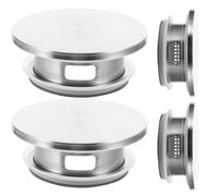 PRETYZOOM Pitcher Lid Set Replacement Lid 4pcs Stainless Steel with Silicone Seal Golden Water Jug Cover Safe and Wear-Resistant Random Color for Kitchen Jug and Fridge Pitcher